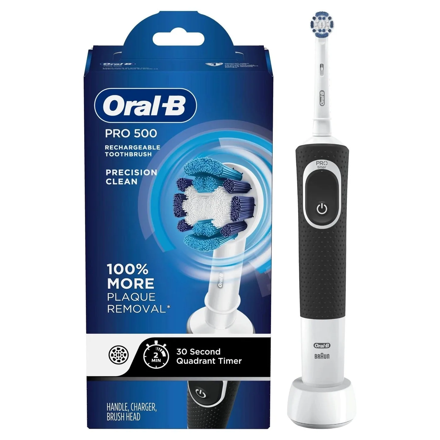 Free Oral-B Pro 500 rechargeable electric toothbrush for new patients